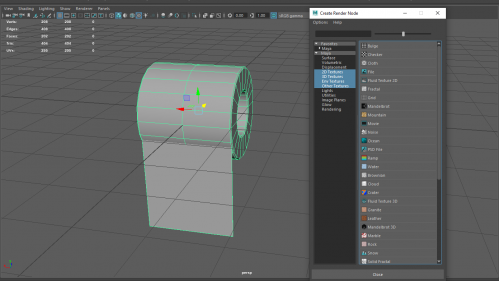Creating a new material in maya for the texture to be previewed